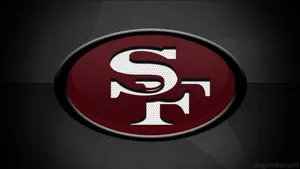 49ers Sf Logo Football Textured Wallpaper