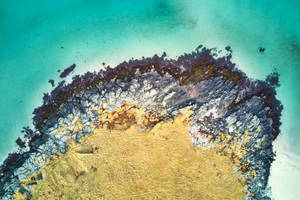 4d Ultra Hd Beach Aerial View Wallpaper