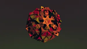 4d Ultra Hd Fall Colored Ball Wallpaper