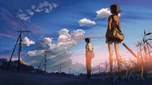 4k Aesthetic Anime Five Centimeters Per Second Wallpaper