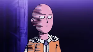 4k Anime Saitama Meme Face Wallpaper