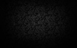 4k Black Screen With Vintage Pattern Wallpaper