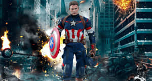 4k Captain America Walking Wallpaper