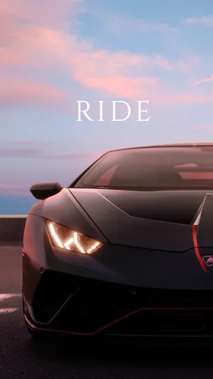 4k Car Iphone With Pink Skies Wallpaper