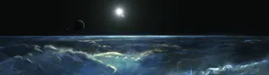 4k Dual Monitor Digital Art Of Outer Space Wallpaper