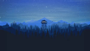 4k Firewatch Starry Night Sky Wallpaper