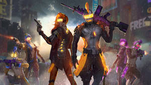 4k Free Fire Spine Punk Event Wallpaper