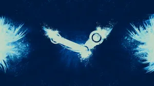 4k Gaming Steam Logo Wallpaper