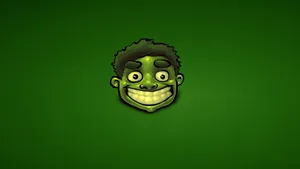 4k Hulk Cartoon Face Wallpaper