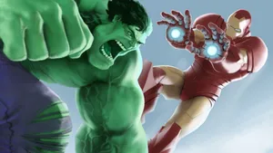 4k Hulk Vs. Iron Man Wallpaper