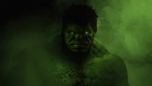 4k Incredible Hulk In A Dark Green Wallpaper