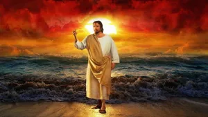 4k Jesus Near The Shore Wallpaper