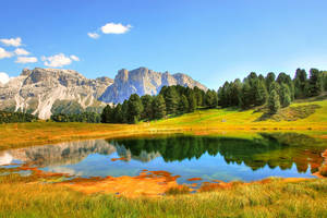 4k Landscape Dolomite Mountains Italy Wallpaper