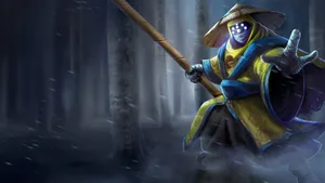 4k League Of Legends Jax Sparkling Eyes Wallpaper