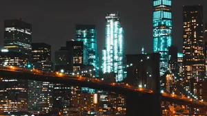 4k New York City Night Brooklyn Bridge Wallpaper