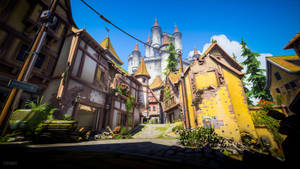 4k Overwatch Eichenwalde Town View Wallpaper