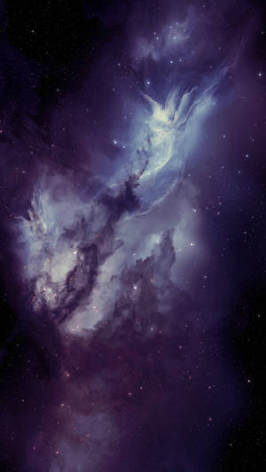 4k Phone Background White Stars Galaxy Wallpaper