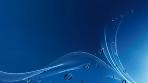 4k Playstation Blue Desktop Wallpaper