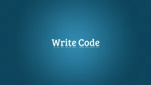 4k Programming Write Code Poster Wallpaper