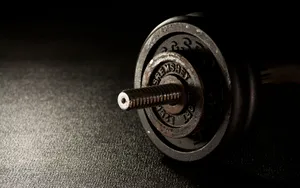 4k Rusty Bremshey Fitness Weightlifting Plate Wallpaper