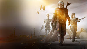 4k The Mandalorian Boba, Cara, And Ig-11 Wallpaper