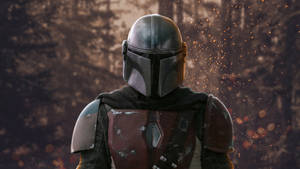 4k The Mandalorian Boba Fett On Dark Forest Wallpaper