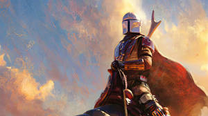 4k The Mandalorian Boba Fett Painting Wallpaper