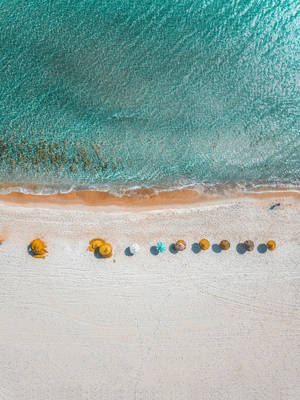 4k Ultra Hd Beach Top View Wallpaper