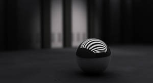 4k Ultra Hd Black And White Ball Wallpaper