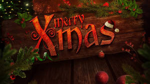 4k Ultra Hd Christmas Greeting Wallpaper