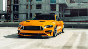 4k Ultra Hd Mustang Yellow Wallpaper