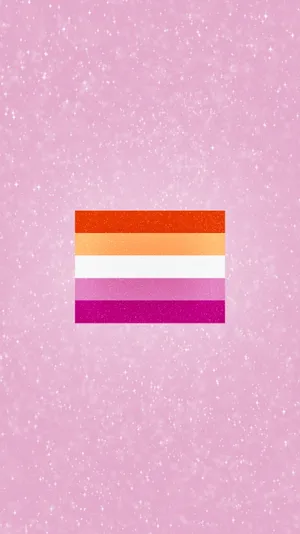 5 Stripe Lesbian Flag Wallpaper