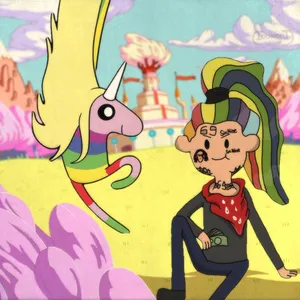 6ix9ine As A Cartoon Character Wallpaper