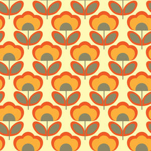 70s Floral Pattern Wallpaper