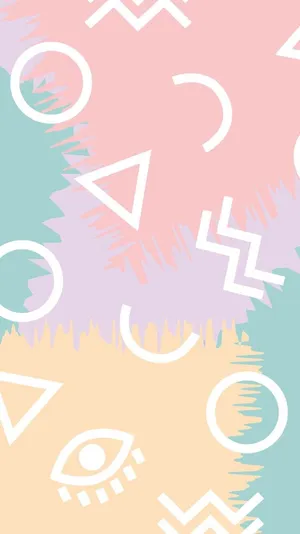 80s Pastel Style Wallpaper