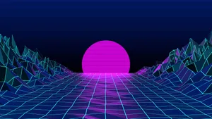 80s Synthwave Aesthetic Cover Wallpaper