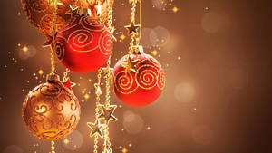 8k Christmas Balls Decoration Wallpaper