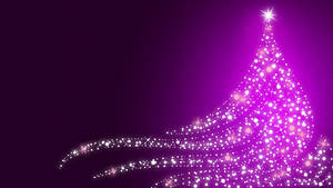 8k Christmas Purple Aesthetic Tree Wallpaper