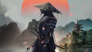 8k Samurai Graphic Art Wallpaper