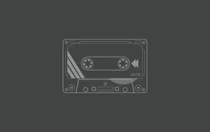 90s Retro Disc Tape Wallpaper