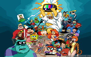 90s Tv Cartoon Characters Wallpaper