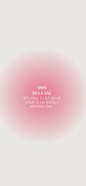 999 Release Pink Aura Aesthetic Wallpaper
