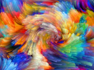 A Beautiful Swirl Of Color And Light Wallpaper
