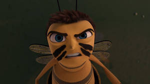 A Bee With A Big Mouth And Big Eyes Wallpaper