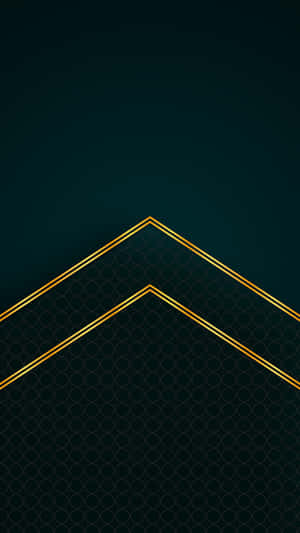 A Black And Gold Background With A Geometric Pattern Wallpaper