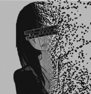 A Black And White Image Of A Girl With Long Hair Wallpaper