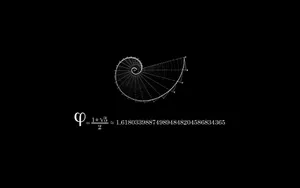A Black And White Image Of A Spiral With The Word P Wallpaper