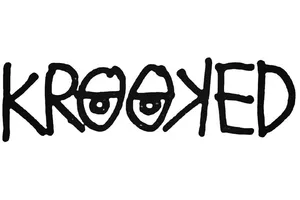 A Black And White Image Of The Word Crooked Wallpaper