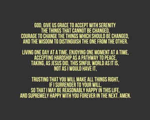 A Black And White Quote That Says God Is Grace Accept Wallpaper