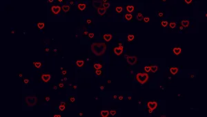 A Black Background With Red Hearts On It Wallpaper